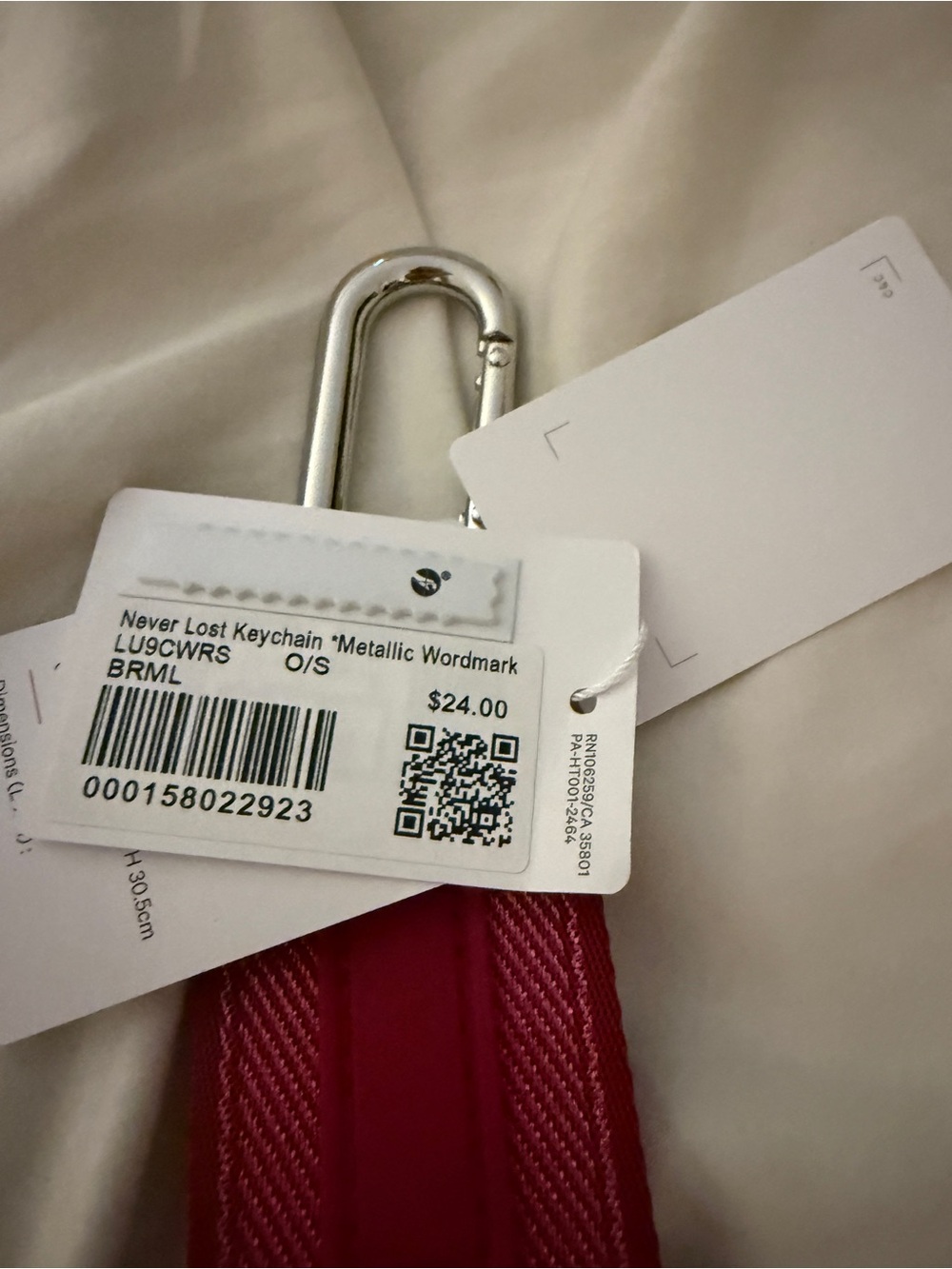 Lululemon Berry Rumble Keychain - Picture 3 of 3